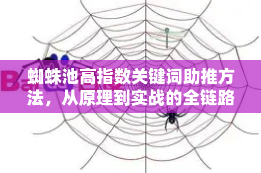 蜘蛛池高指数关键词助推方法，从原理到实战的全链路解析