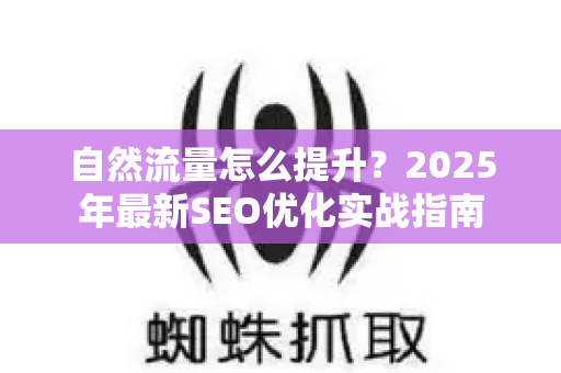 自然流量怎么提升?2025年最新SEO优化实战指南-第1张图片-星博讯-专业SEO_网站优化技巧_搜索引擎排名提升 自然流量怎么提升?2025年最新SEO优化实战指南-第1张图片-星博讯-专业SEO_网站优化技巧_搜索引擎排名提升