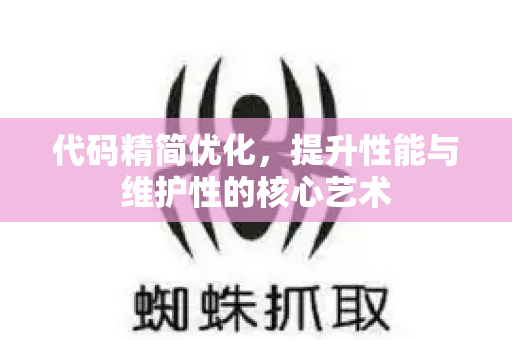 代码精简优化，提升性能与维护性的核心艺术-第1张图片-星博讯-专业SEO_网站优化技巧_搜索引擎排名提升