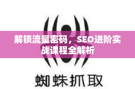 解锁流量密码,SEO进阶实战课程全解析-第1张图片-星博讯-专业SEO_网站优化技巧_搜索引擎排名提升 解锁流量密码,SEO进阶实战课程全解析-第1张图片-星博讯-专业SEO_网站优化技巧_搜索引擎排名提升