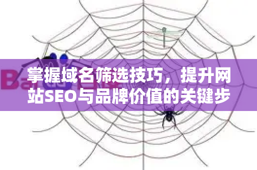 掌握域名筛选技巧,提升网站SEO与品牌价值的关键步骤-第1张图片-星博讯-专业SEO_网站优化技巧_搜索引擎排名提升 掌握域名筛选技巧,提升网站SEO与品牌价值的关键步骤-第1张图片-星博讯-专业SEO_网站优化技巧_搜索引擎排名提升