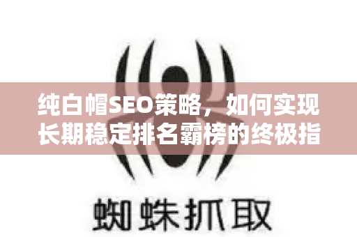 纯白帽SEO策略，如何实现长期稳定排名霸榜的终极指南