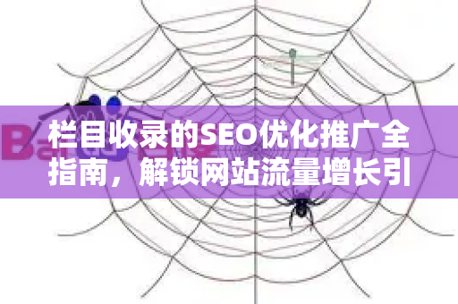 栏目收录的SEO优化推广全指南，解锁网站流量增长引擎