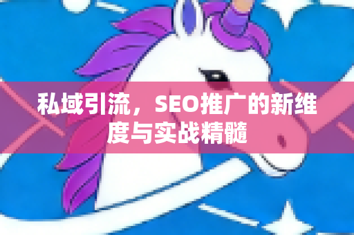 私域引流，SEO推广的新维度与实战精髓-第1张图片-星博讯-专业SEO_网站优化技巧_搜索引擎排名提升