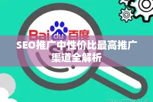 SEO推广中性价比最高推广渠道全解析