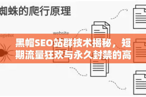 黑帽SEO站群技术揭秘，短期流量狂欢与永久封禁的高危游戏