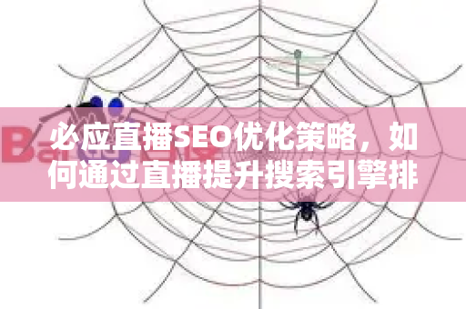 必应直播SEO优化策略，如何通过直播提升搜索引擎排名与流量转化