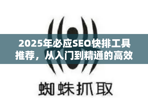 2025年必应SEO快排工具推荐，从入门到精通的高效排名秘籍