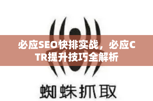 必应SEO快排实战，必应CTR提升技巧全解析