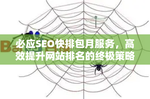 必应SEO快排包月服务，高效提升网站排名的终极策略