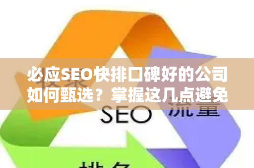 必应SEO快排口碑好的公司如何甄选？掌握这几点避免踩坑