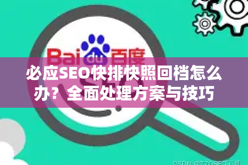 必应SEO快排快照回档怎么办？全面处理方案与技巧-第1张图片-星博讯-专业SEO_网站优化技巧_搜索引擎排名提升