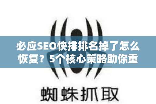 必应SEO快排排名掉了怎么恢复？5个核心策略助你重回首页